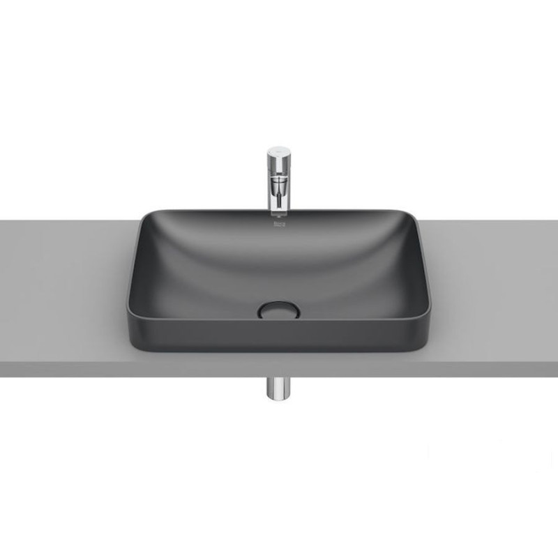 Umywalka 550x370 H75 FINECERAMIC ® ONYX INSPIRA COLORS Roca (A327534640)