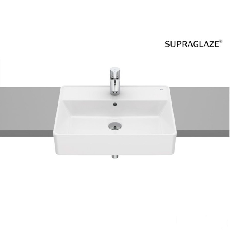 Umywalka półblatowa 55x42 cm Supraglaze® GAP Roca (A3270YGS00)