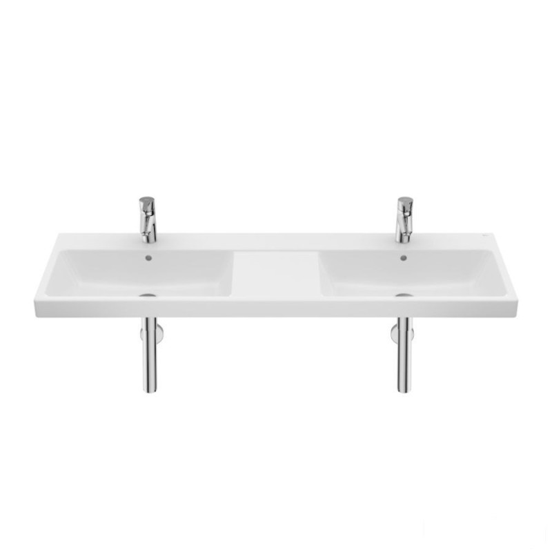 Umywalka ścienna 140x46 cm podwójna, Supraglaze® GAP Roca (A3270MUS00)