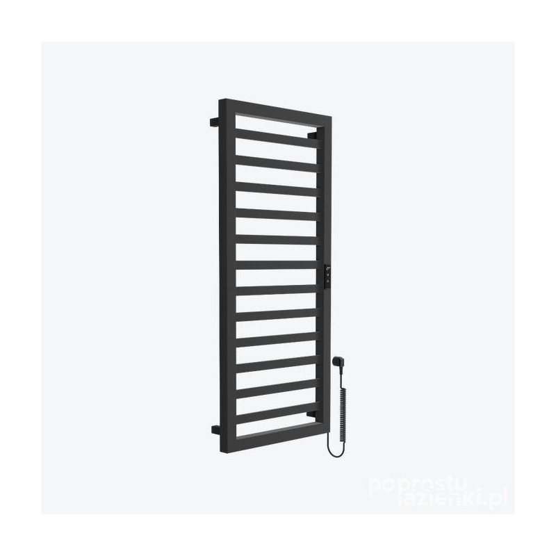 Grzejnik łazienkowy elektryczny 115x50 cm Brego Smart czarny mat Excellent (GREX.BRS115.BL)