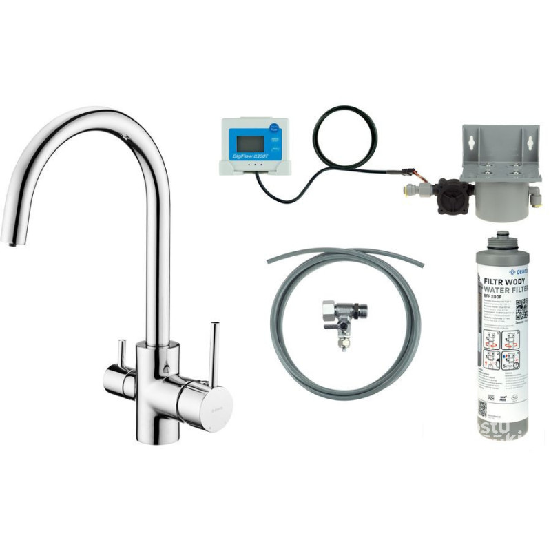 Bateria kuchenna z zestawem do filtracji wody
 Deante (BCHF064M)