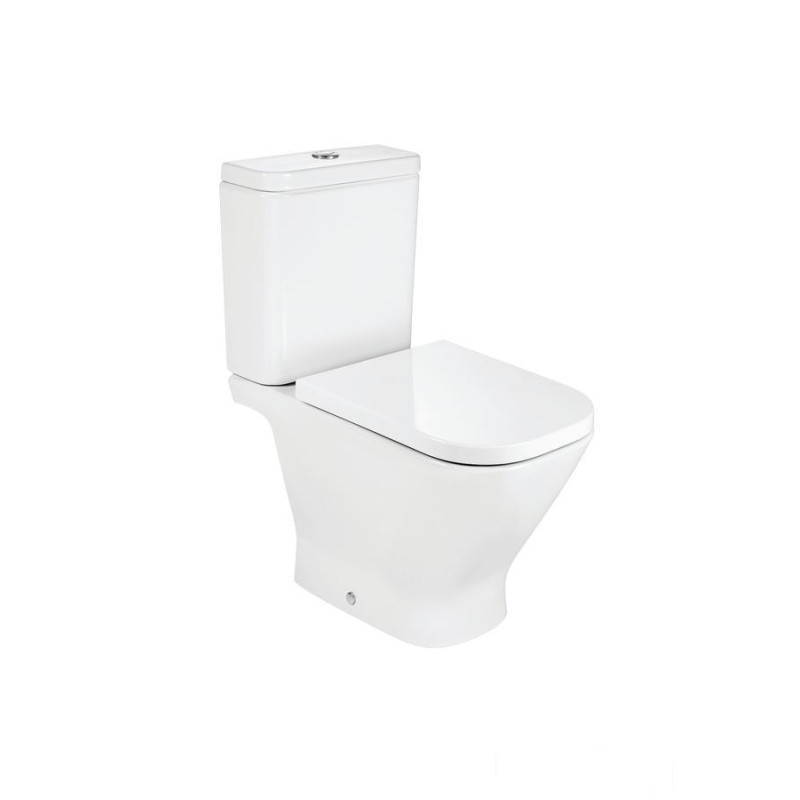 Miska WC do kompaktu Rimless 65 cm, STANDARD, o/podwójny GAP SQUARE Roca (A342479000)