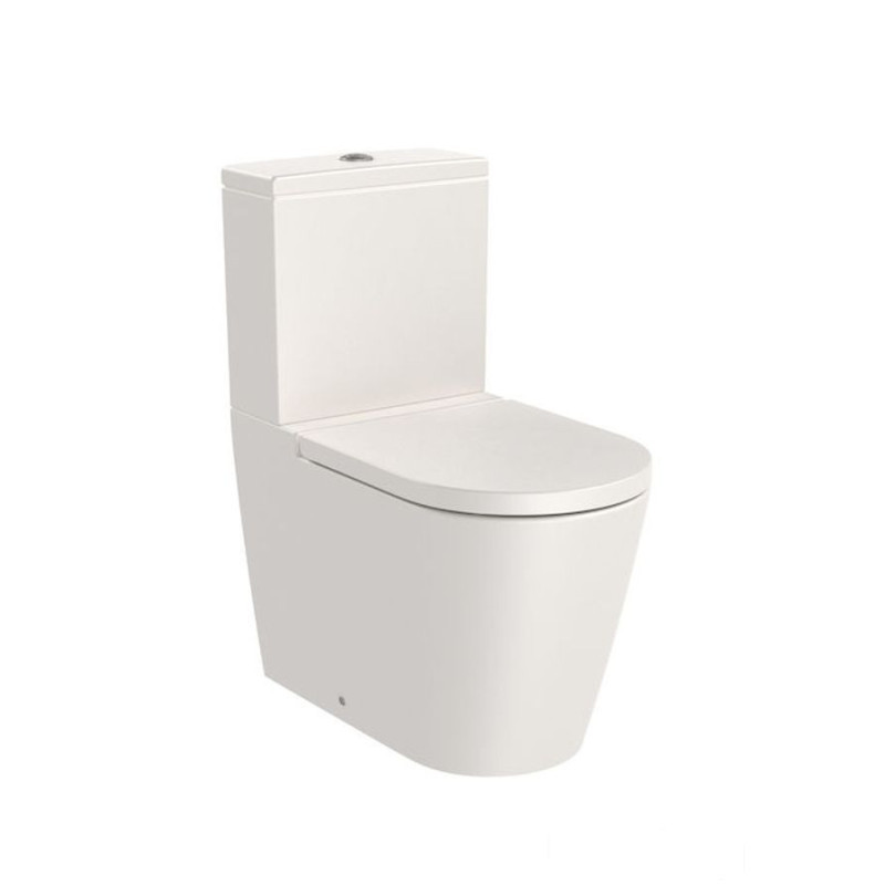 Miska wc do kompaktu Rimless BTW o/podwójny 645 mm BEŻ INSPIRA COLORS Roca (A342526650)