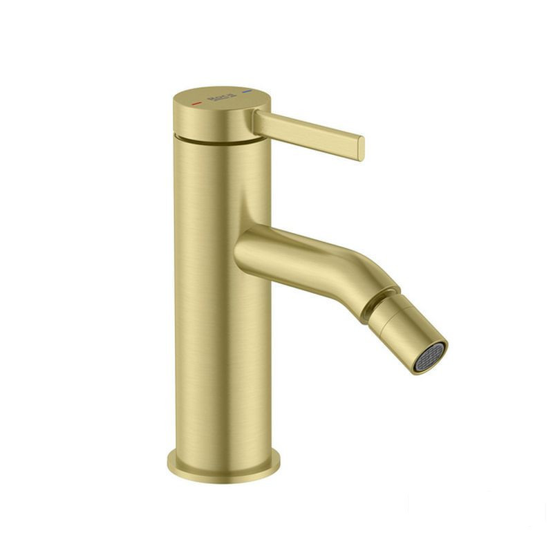 Bateria bidetowa sztorcowa bez korka PVD Brushed Gold ONA Roca (A5A629EVA0)