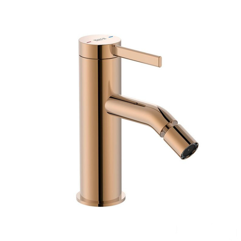 Bateria bidetowa sztorcowa bez korka PVD Rose Gold ONA Roca (A5A629ERG0)