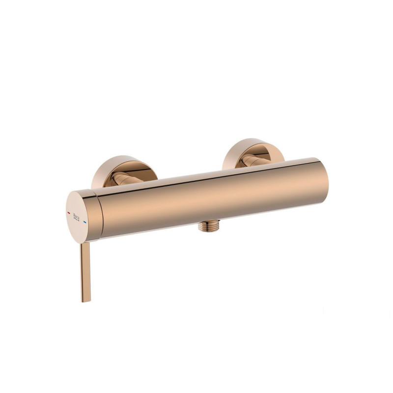 Bateria prysznicowa jednouchwytowa ścienna Rose Gold Ona Roca (A5A219ERG0)