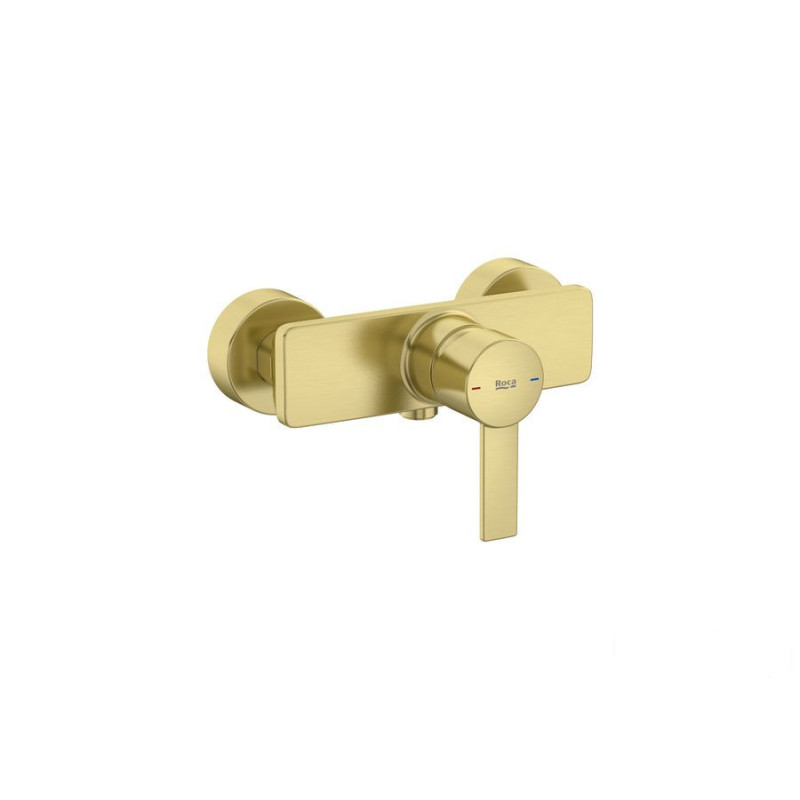 Bateria prysznicowa ścienna bez zestawu Brushed Gold Targa Roca (A5A215FVA0)