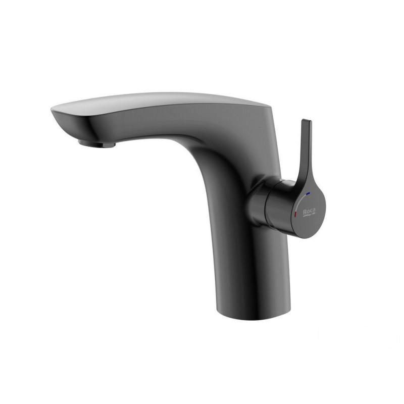 Bateria umywalkowa Cold Start bez korka Brushed Titanium Black Insignia Roca (A5A3B3ANM0)