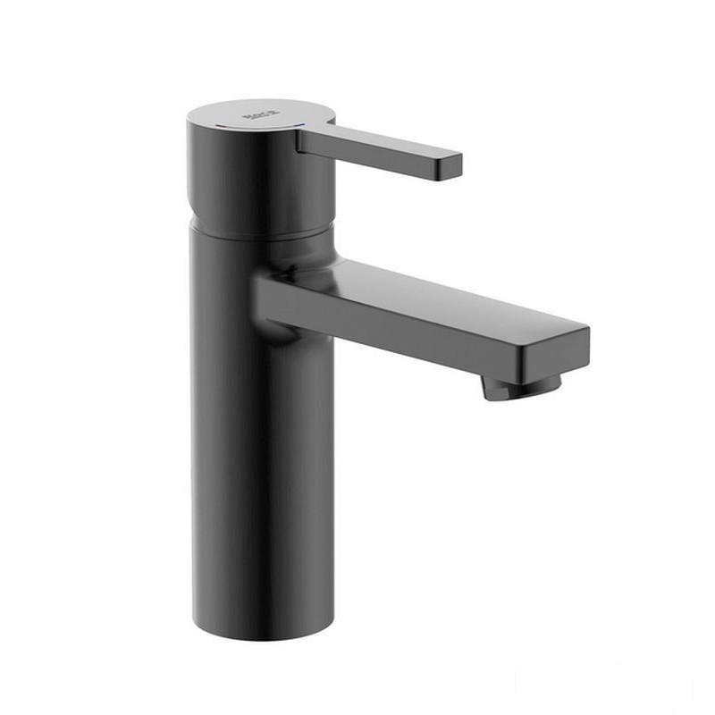 Bateria umywalkowa Cold Start bez korka Brushed Titanium Black Naia Roca (A5A3A96NM0)