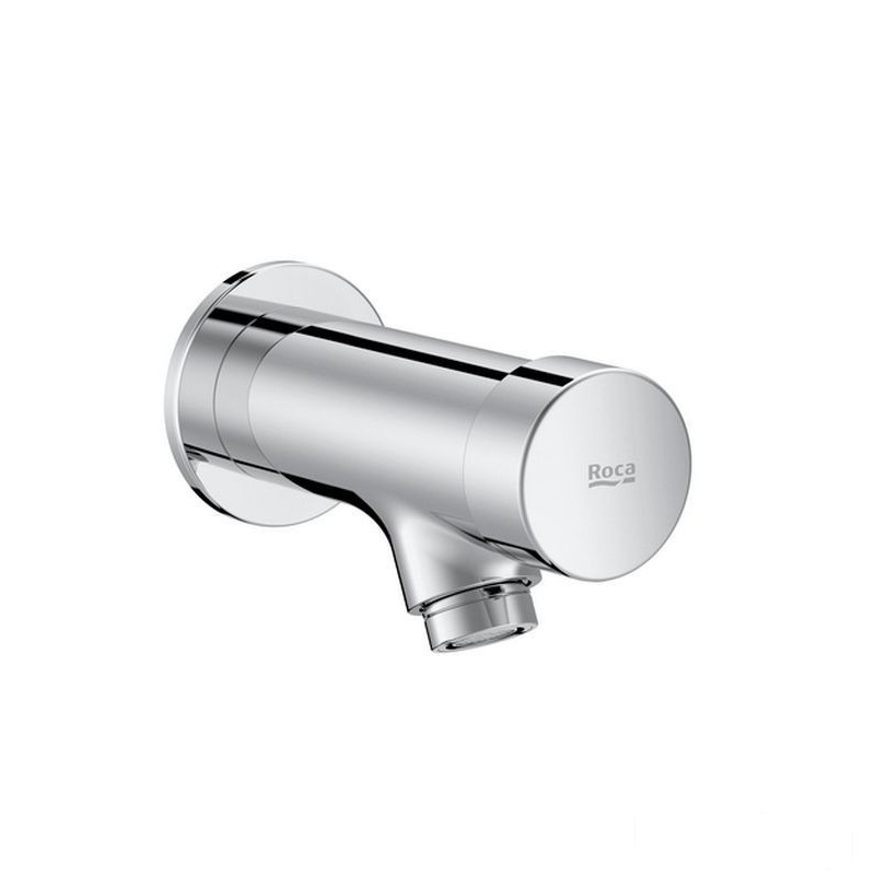 Bateria umywalkowa czasowa ścienna na wodę zmieszaną chrom Fluent Roca (A5A7A24C00)