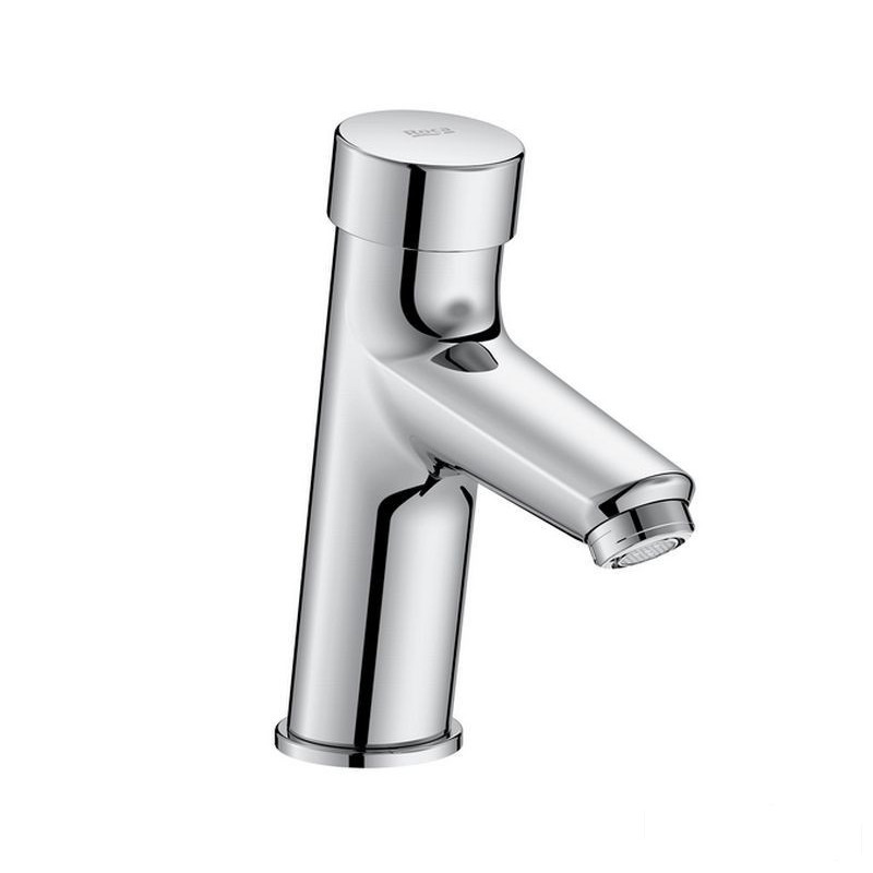 Bateria umywalkowa czasowa stojąca na wodę zmieszaną chrom Fluent Roca (A5A4A24C00)