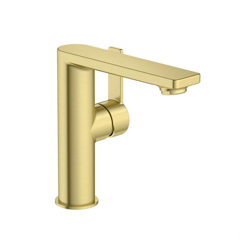 Bateria umywalkowa medium bez korka Cold Start Brushed Gold Targa Roca (A5A405FVA0)