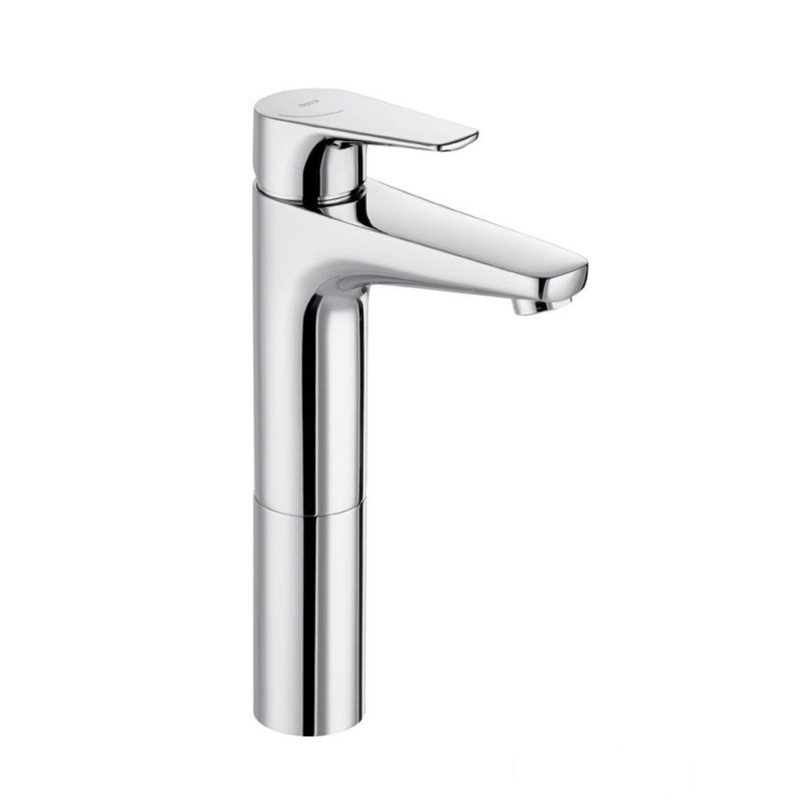 Bateria umywalkowa wysoka Cold Start bez korka chrom Atlas Roca (A5A3790C00)