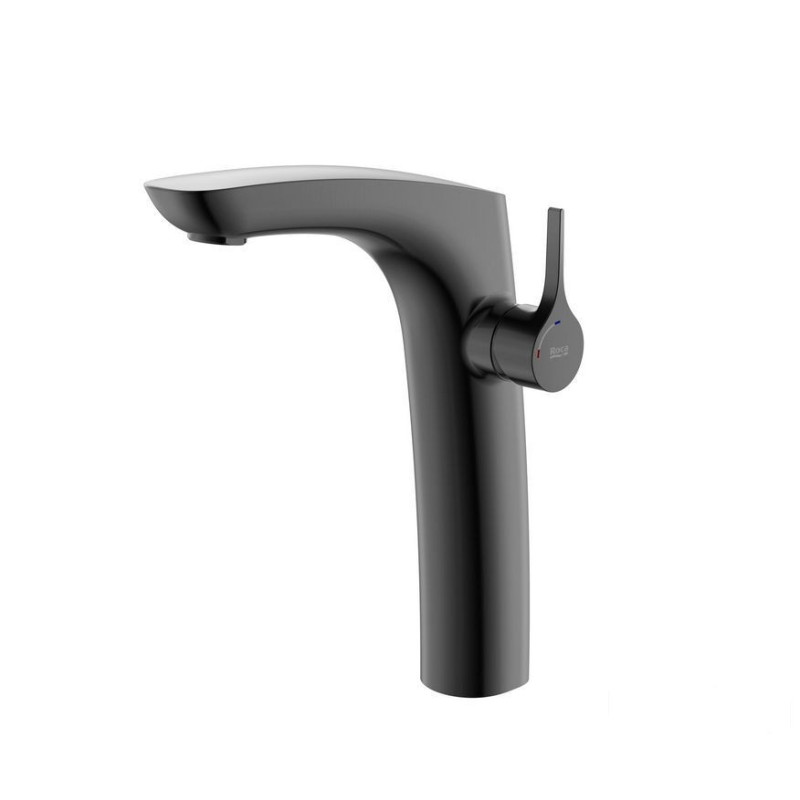 Bateria umywalkowa wysoka Cold Start Brushed Titanium Black Insignia Roca (A5A3C3ANM0)