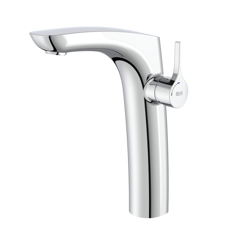 Bateria umywalkowa wysoka Cold Start z korkiem Chrom Insignia Roca (A5A3A3AC00)