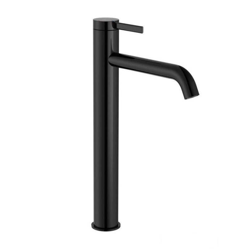 Bateria umywalkowa wysoka Cold Start z korkiem click-clack Titanium Black Ona Roca (A5A349ECN0)