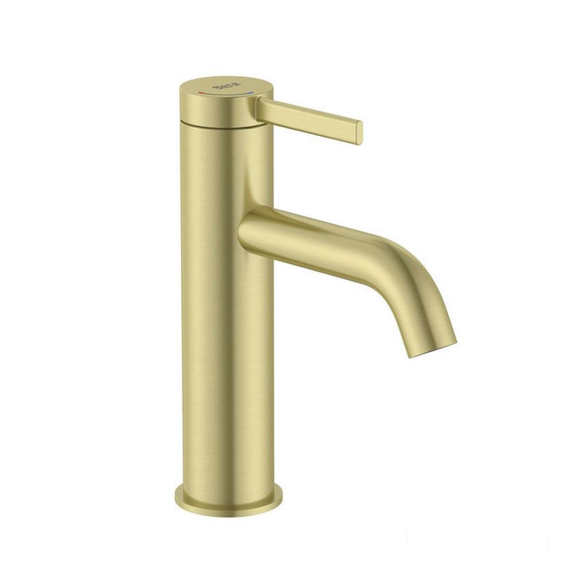 Bateria umywalkowa z korkiem click-clack PVD Brushed Gold ONA Roca (A5A3A9EVA0)