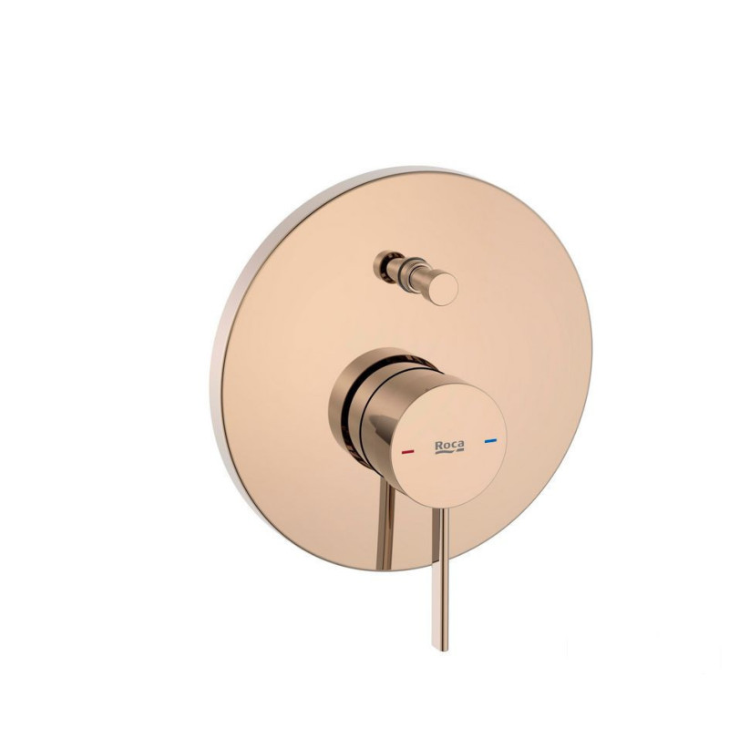 Bateria wannowo-prysznicowa jednouchwytowa podtynkowa Rose Gold Ona Roca (A5A0B9ERG0)