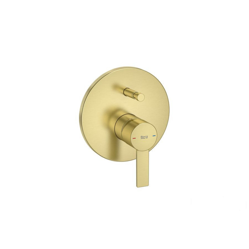 Bateria wannowo-prysznicowa podtynkowa Brushed Gold Targa Roca (A5A0B5FVA0)