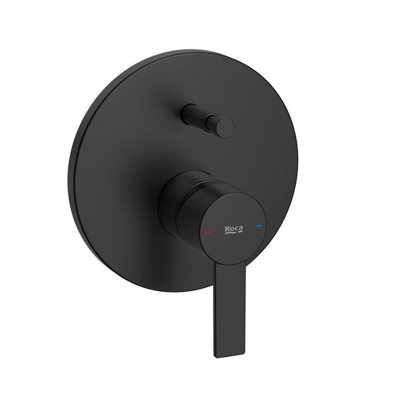 Bateria wannowo-prysznicowa podtynkowa czarny mat Targa Roca (A5A0B5FNB0)