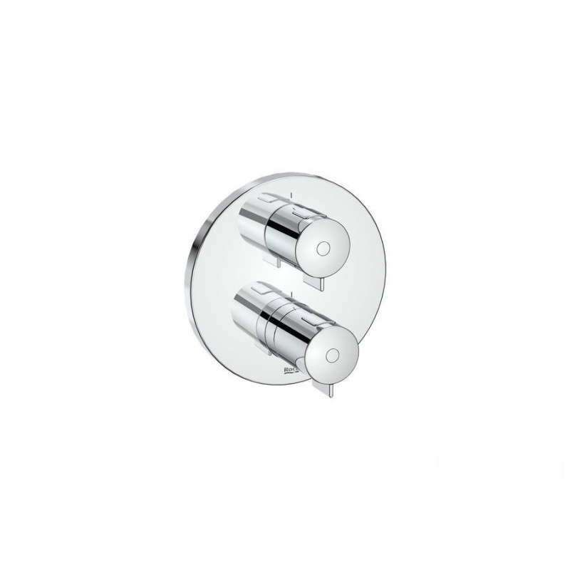 Bateria wannowo-prysznicowa podtynkowa termostatyczna ścienna chrom T-500 Roca (A5A2K18C00)