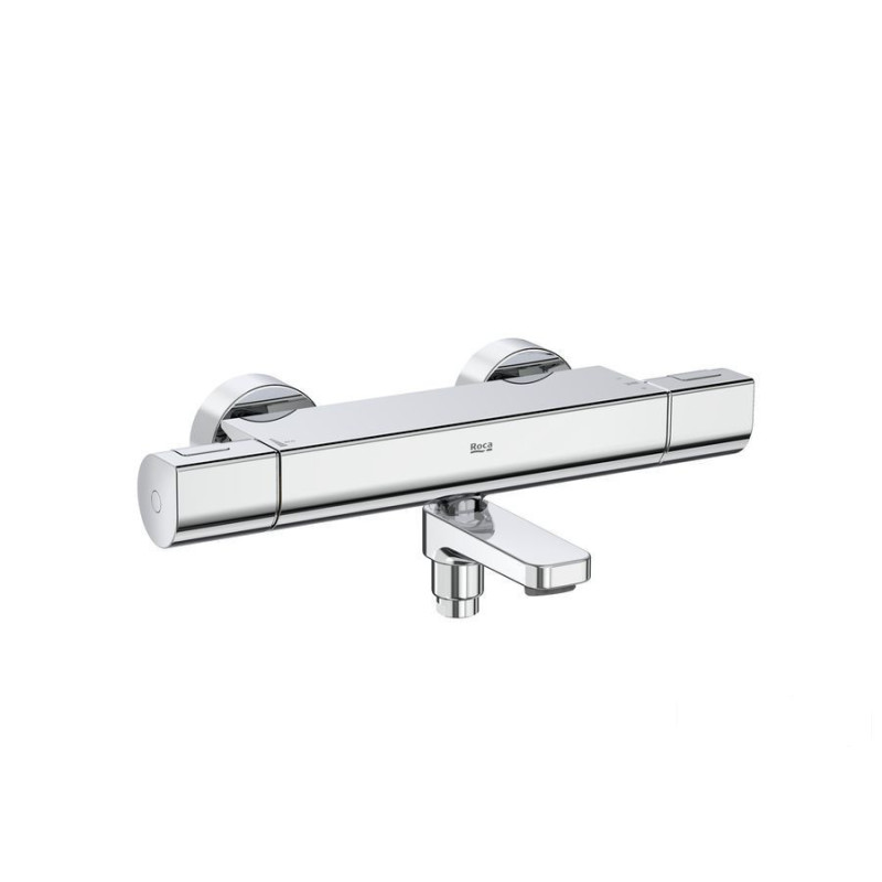 Bateria wannowo-prysznicowa termostatyczna ścienna chrom T-1000 Roca (A5A1E2EC00)