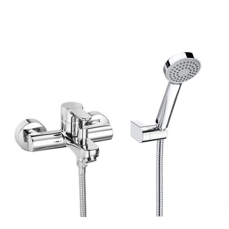 Bateria wannowo-prysznicowa z zestawem prysznicowym chrom L20 Roca (A5A0109C02)