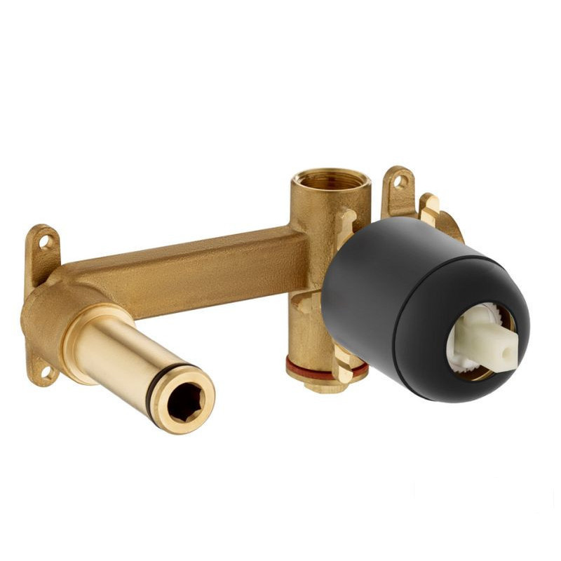 Element podtynkowy do baterii umywalkowych podtynkowych Brushed Titanium Black Roca (A5252206NM)