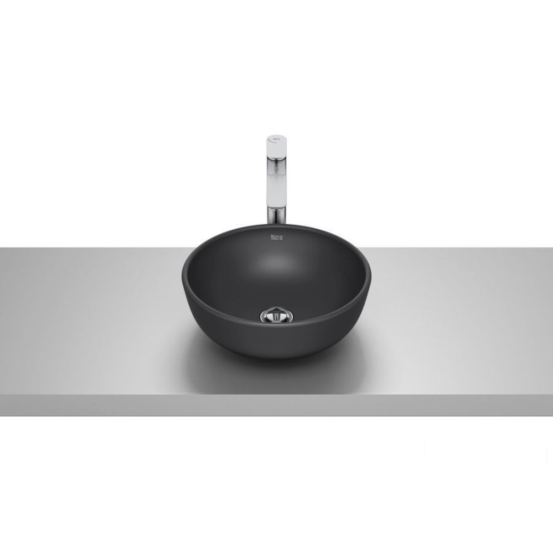 Umywalka nablatowa ROUND ER 35 cm CZARNY MAT OPTICA Roca (A327C12080)