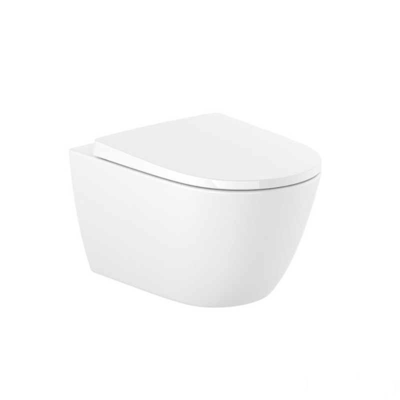 Miska WC podwieszana Rimless 53 cm Supraglaze® ONA Roca (A346687S00)