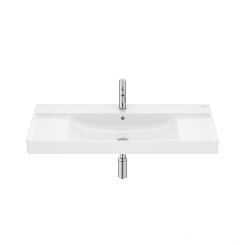 Umywalka ścienna 100x46 cm Supraglaze® ONA Roca (A32768AS00)