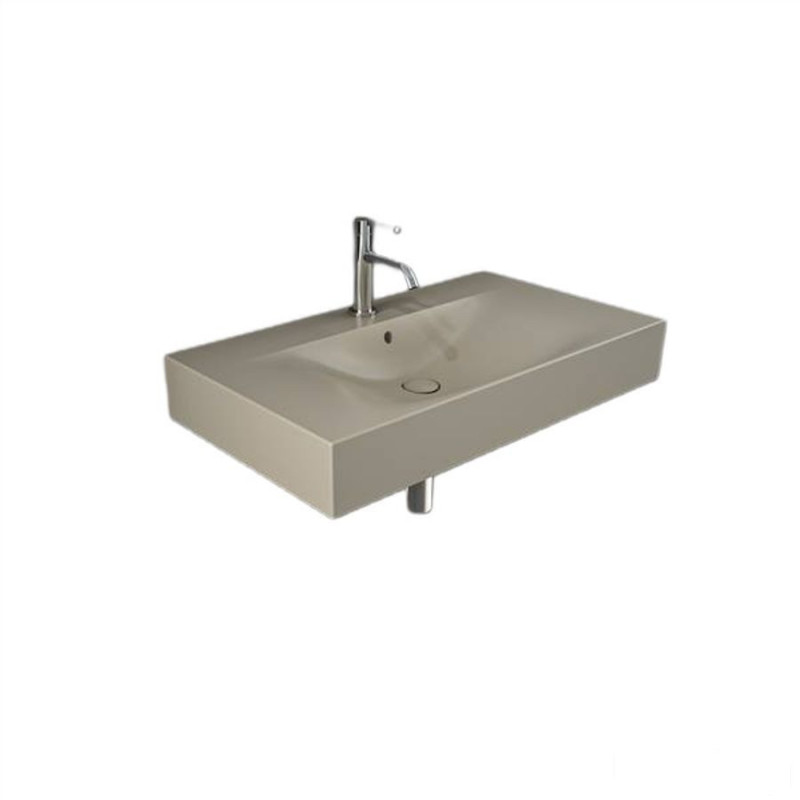 Umywalka podwiesz.nablat.81x46cm z otworem cappuccino mat Des RAK Ceramics (DESWB08101514A)
