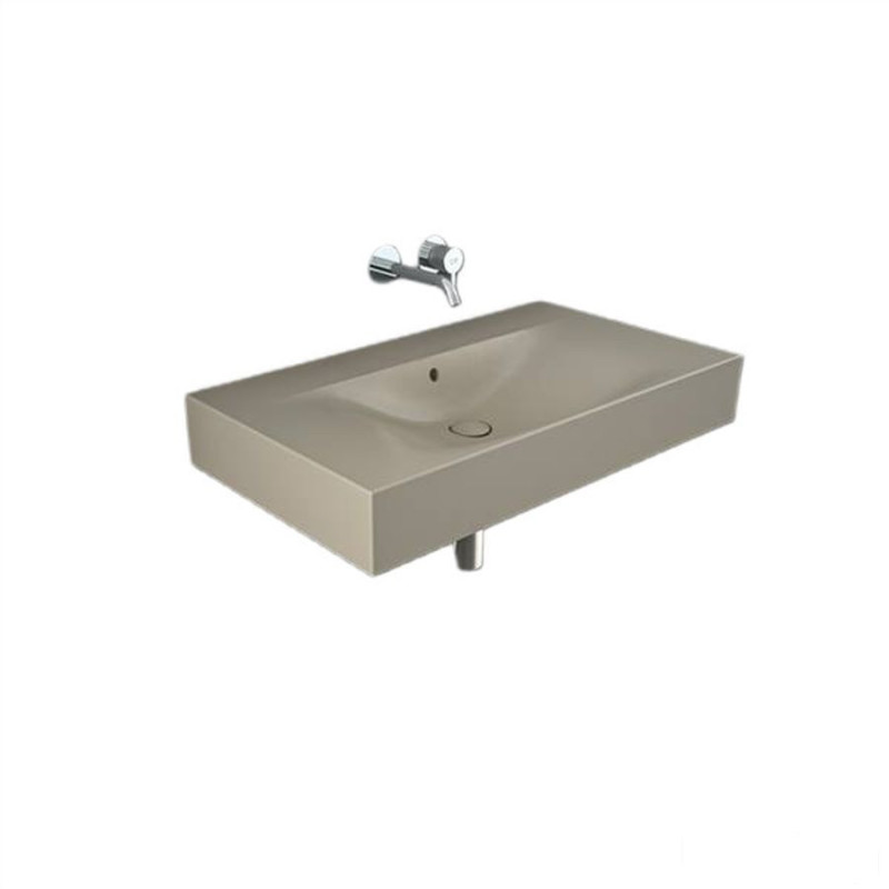 Umywalka podwiesz.nablat.81x46cm bez otworu cappuccino mat Des RAK Ceramics (DESWB08100514A)