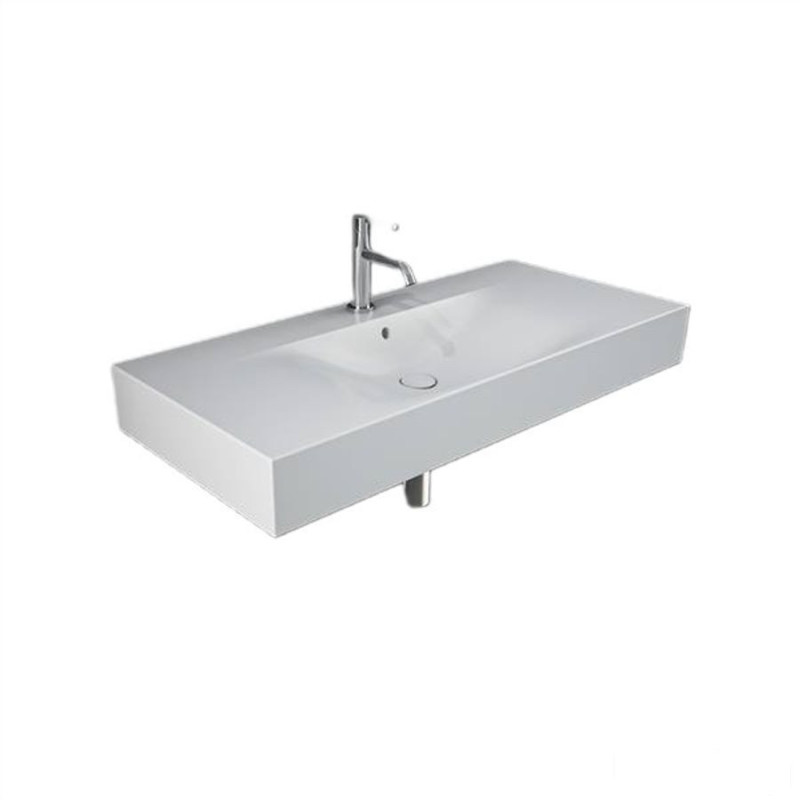 Umywalka podwiesz.nablat.101x46cm z otworem biały mat Des RAK Ceramics (DESWB10101500A)