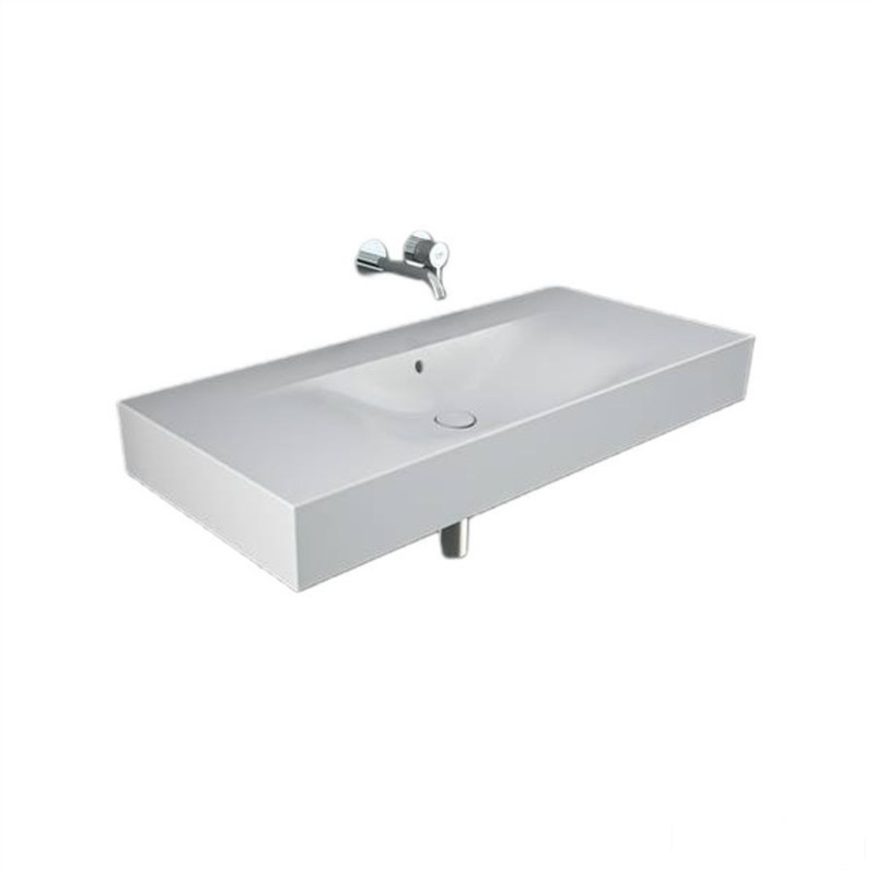 Umywalka podwiesz.nablat.101x46cm bez otworu biały mat Des RAK Ceramics (DESWB10100500A)