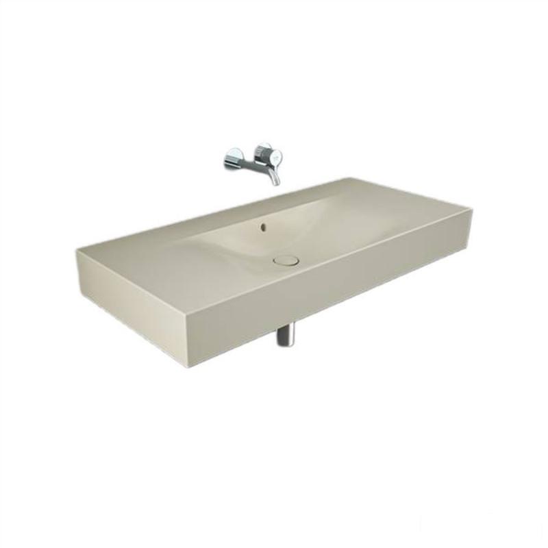 Umywalka podwiesz.nablat.101x46cm bez otworu beżowy mat Des RAK Ceramics (DESWB10100505A)