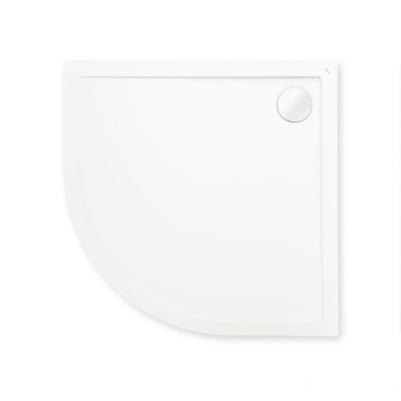 Brodzik półokrągły kompozytowy STONEX® biały 80x80 AERON Roca (A276283100)