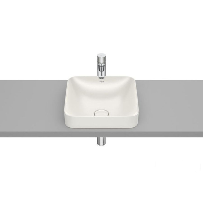 Umywalka 370x370 H75 FINECERAMIC ® BEŻ INSPIRA COLORS Roca (A32753R650)
