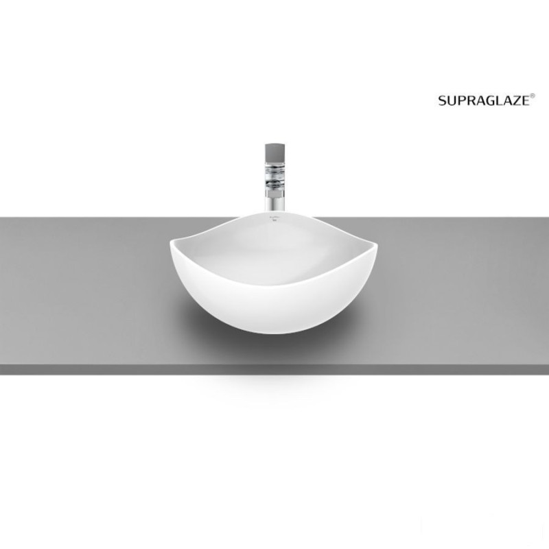 Umywalka nablatowa 37,5x37,5x17,5 cm Supraglaze® OHTAKE Roca (A327A15S00)