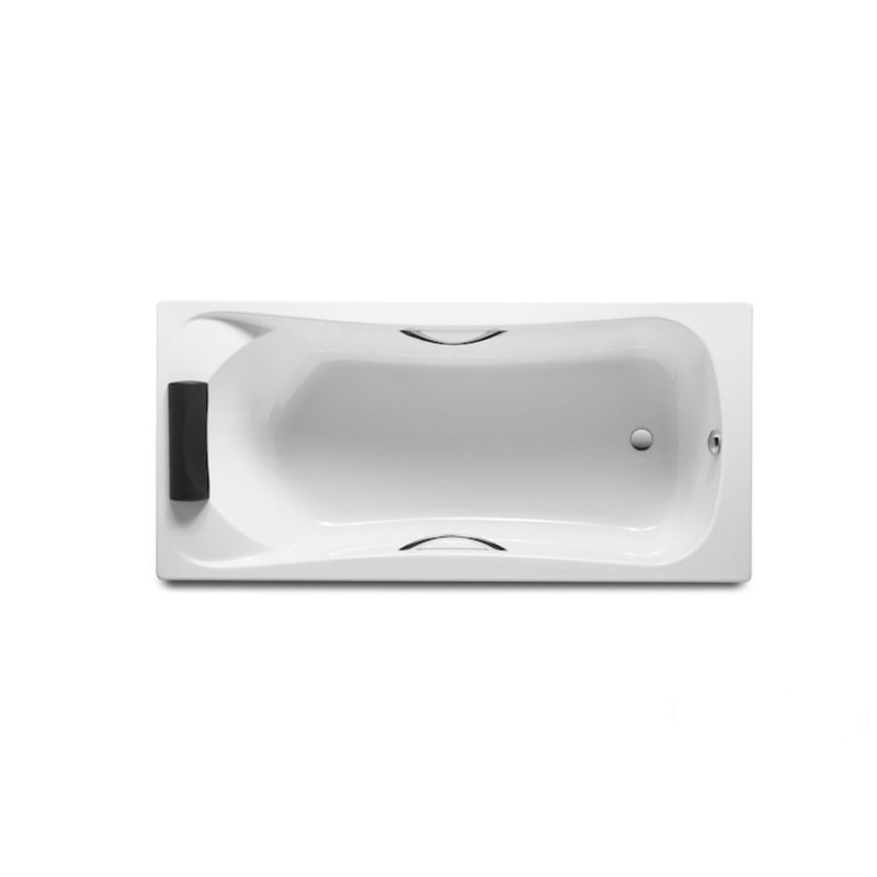 Wanna akrylowa 170X80 z zagłówkiem i uchwytami biała BeCool Roca (A248016001)