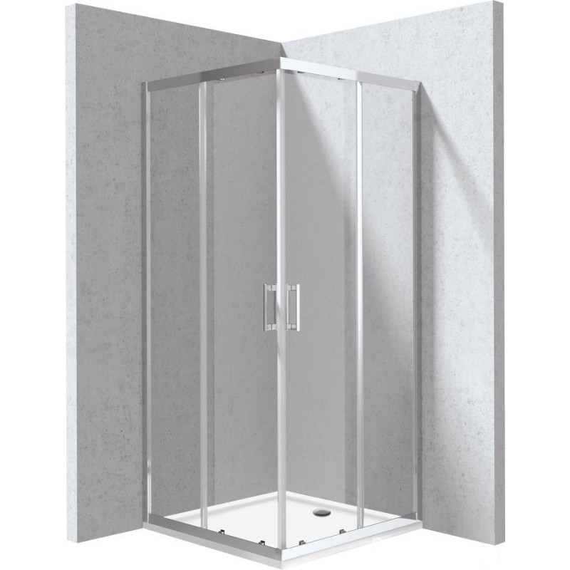 Kabina prysznicowa z brodzikiem kwadratowa - 80x80 cm Deante (KYCP0088P)
