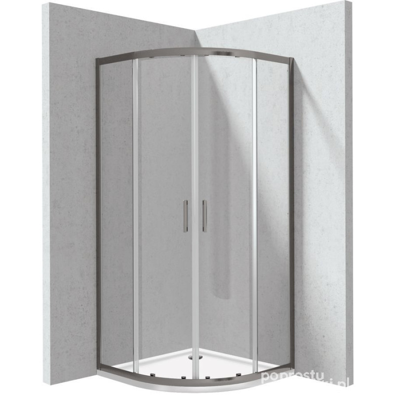 Kabina prysznicowa z brodzikiem półokrągła - 90x90 cm Deante (KYPPD099P)