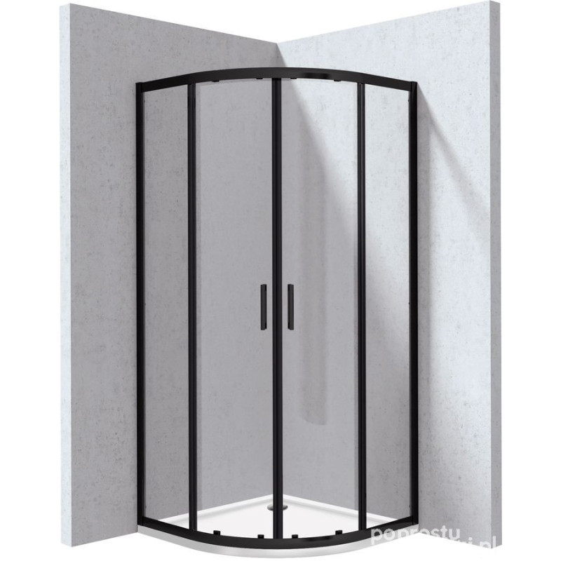 Kabina prysznicowa z brodzikiem półokrągła - 90x90 cm Deante (KYPPN099P)