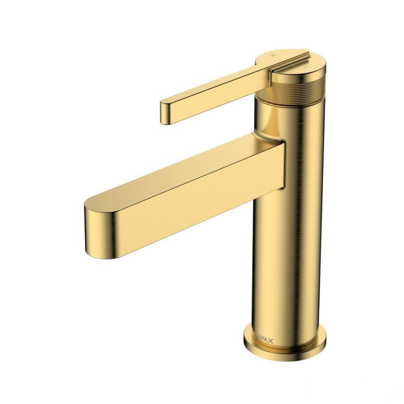 Bateria umywalkowa stojąca złoty szczotkowany Aurevo Avapax (ABAU111211)