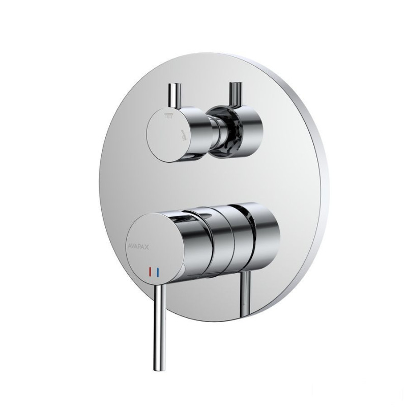 Bateria prysznicowo wannowa podtynkowa dwufunkcyjna chrom Ultimate Avapax (ABUL521111)