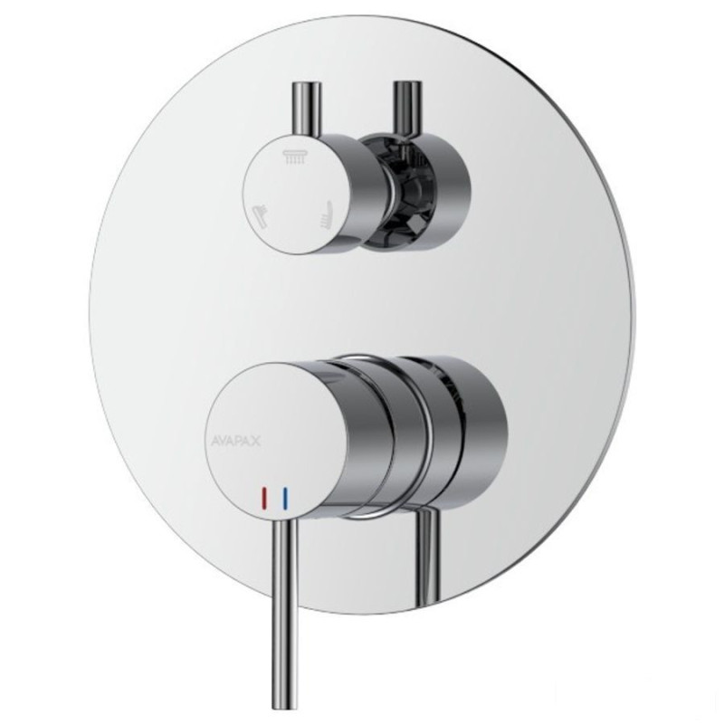 Bateria prysznicowo wannowa podtynkowa trzyfunkcyjna chrom Ultimate Avapax (ABUL5311C1)