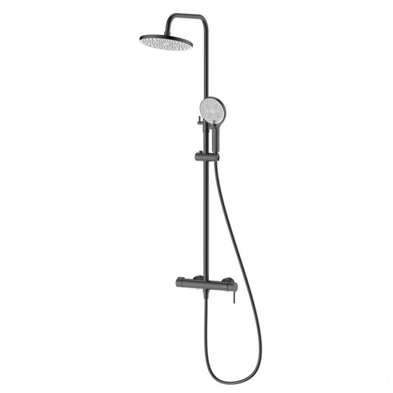 Deszczownica z baterią prysznicową dwufunkcyjnągun metal  Ultimate Avapax (ADUL6214C1)
