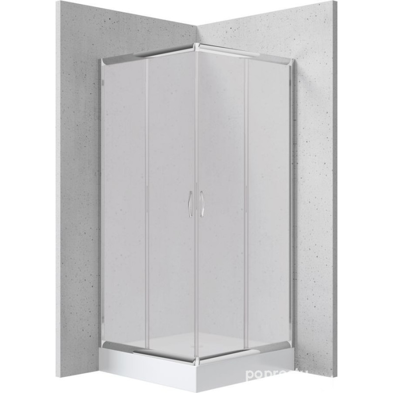 Kabina prysznicowa z brodzikiem kwadratowa 80 cm Deante (KYCZ642K)