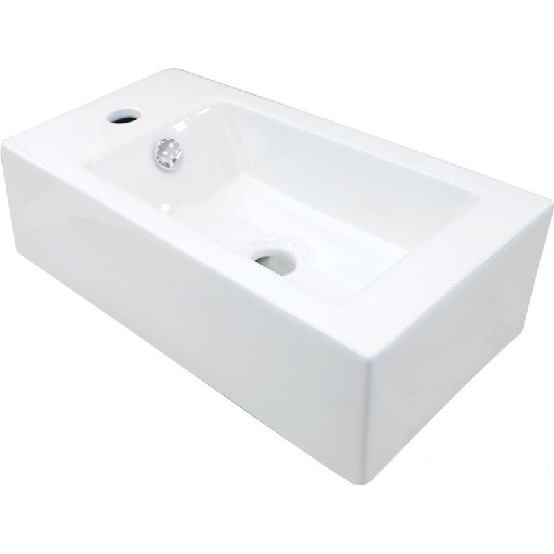 Umywalka ceramiczna nablatowa lewa Deante (CGS 6U2L)