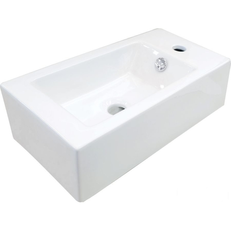 Umywalka ceramiczna nablatowa prawa Deante (CGS 6U2R)